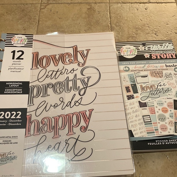 The Happy Planner Office Happy Planner Love For Letters 222 Deluxe